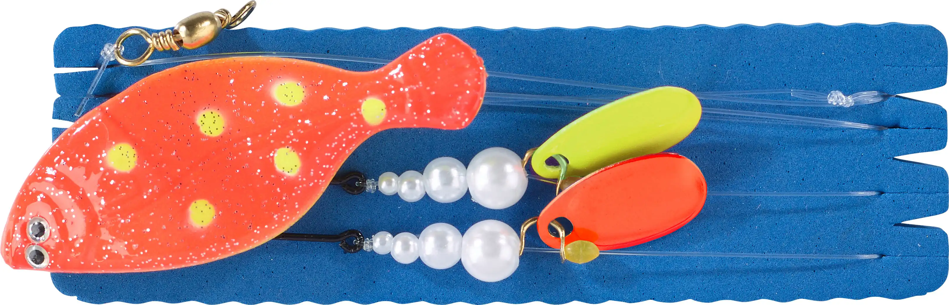 Balzer Inliner Plattfisch-Blinker 28g 1,2m UV Orange/Gelb