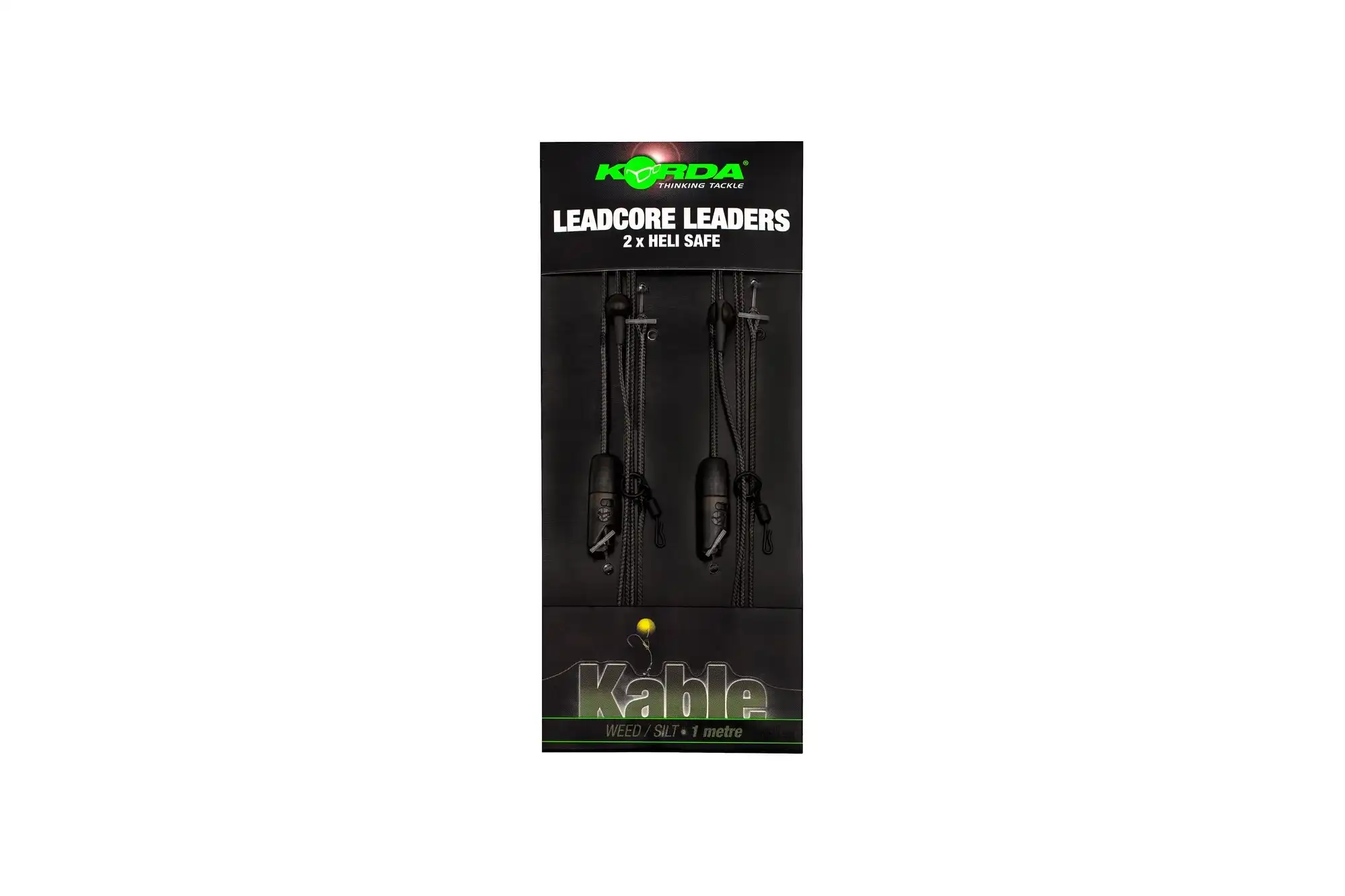 Korda Leadcore leader Heli Safe 100cm Weed