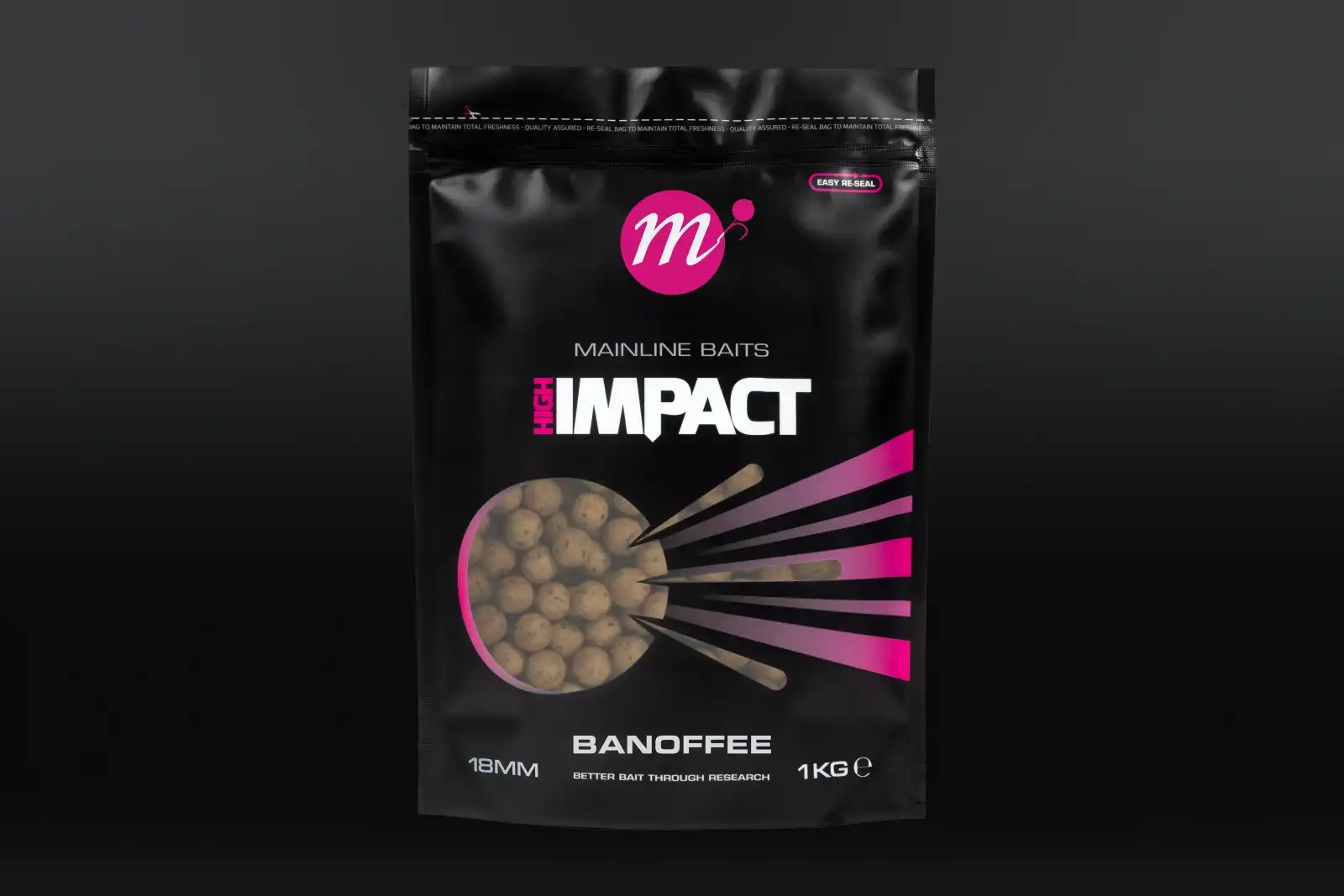 Mainline HI Impact Boilies Banoffee 15mm