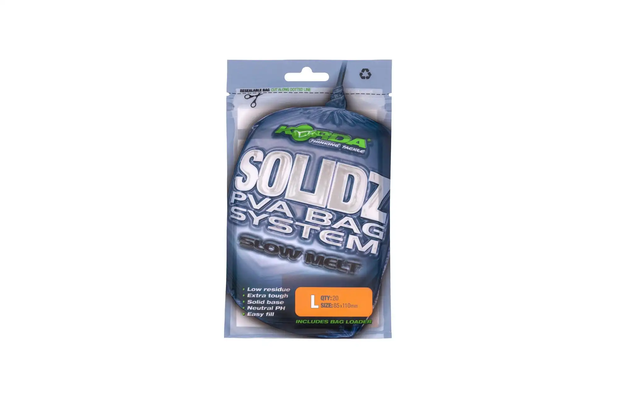 Korda Solidz Slow Melt PVA Bags #L