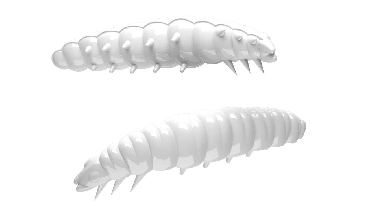 Libra Lures Larva 45 Krill #001 white