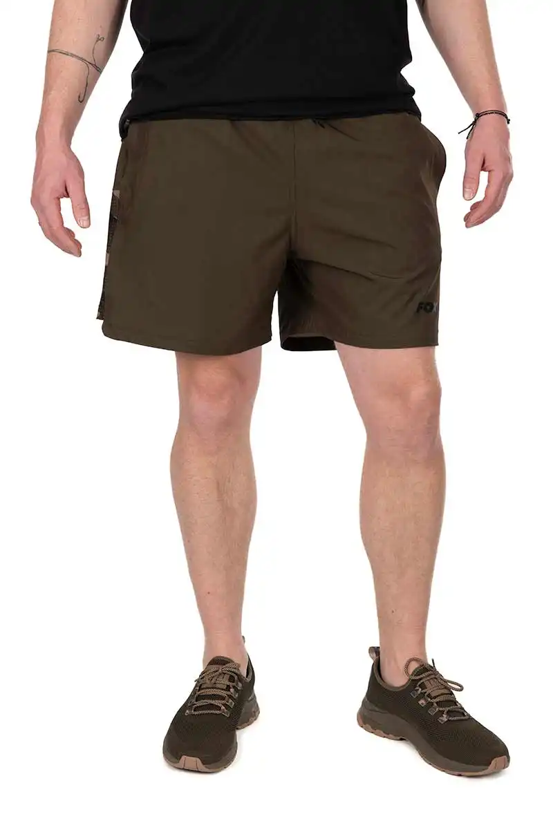 FOX Carp LW Swim Shorts #XXL Khaki/Camo
