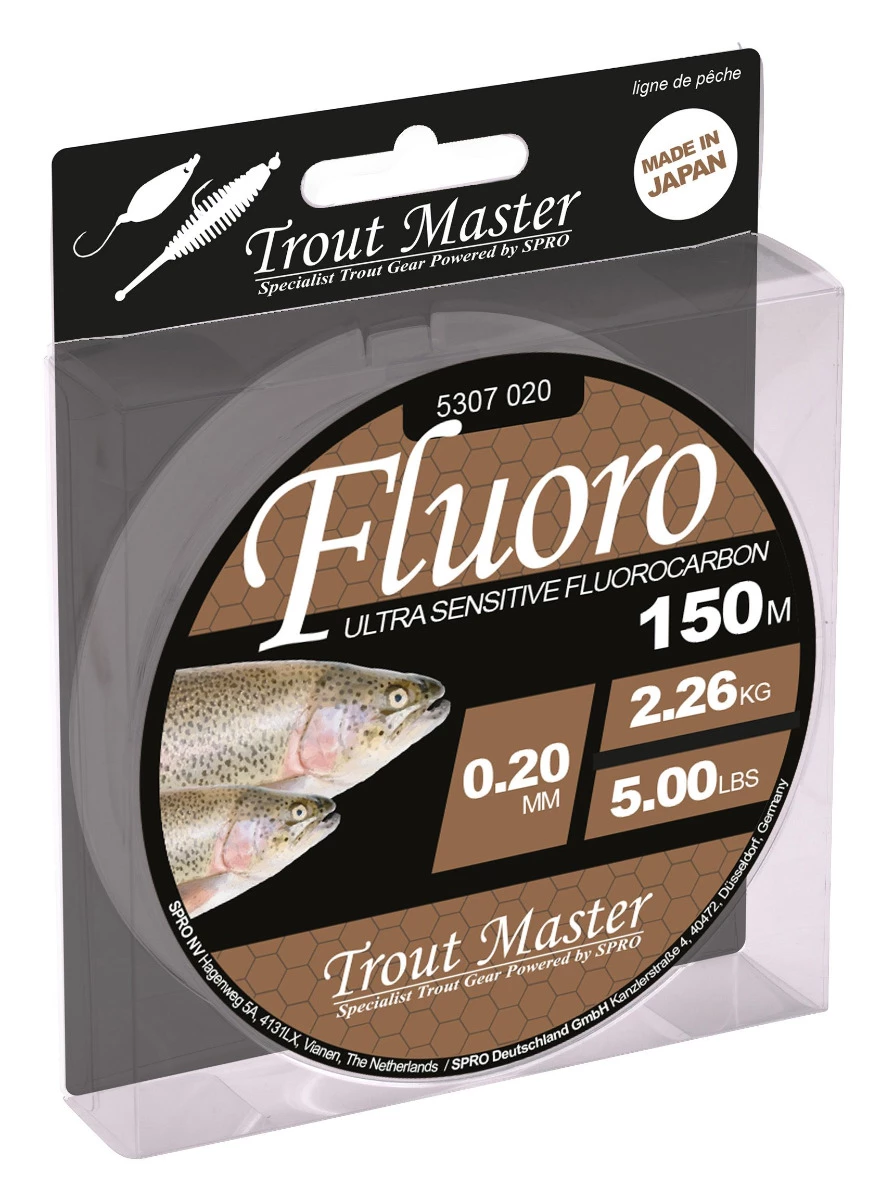 Spro Trout Master Fluoro Mainline 150m Clear 0,16mm 1,36kg