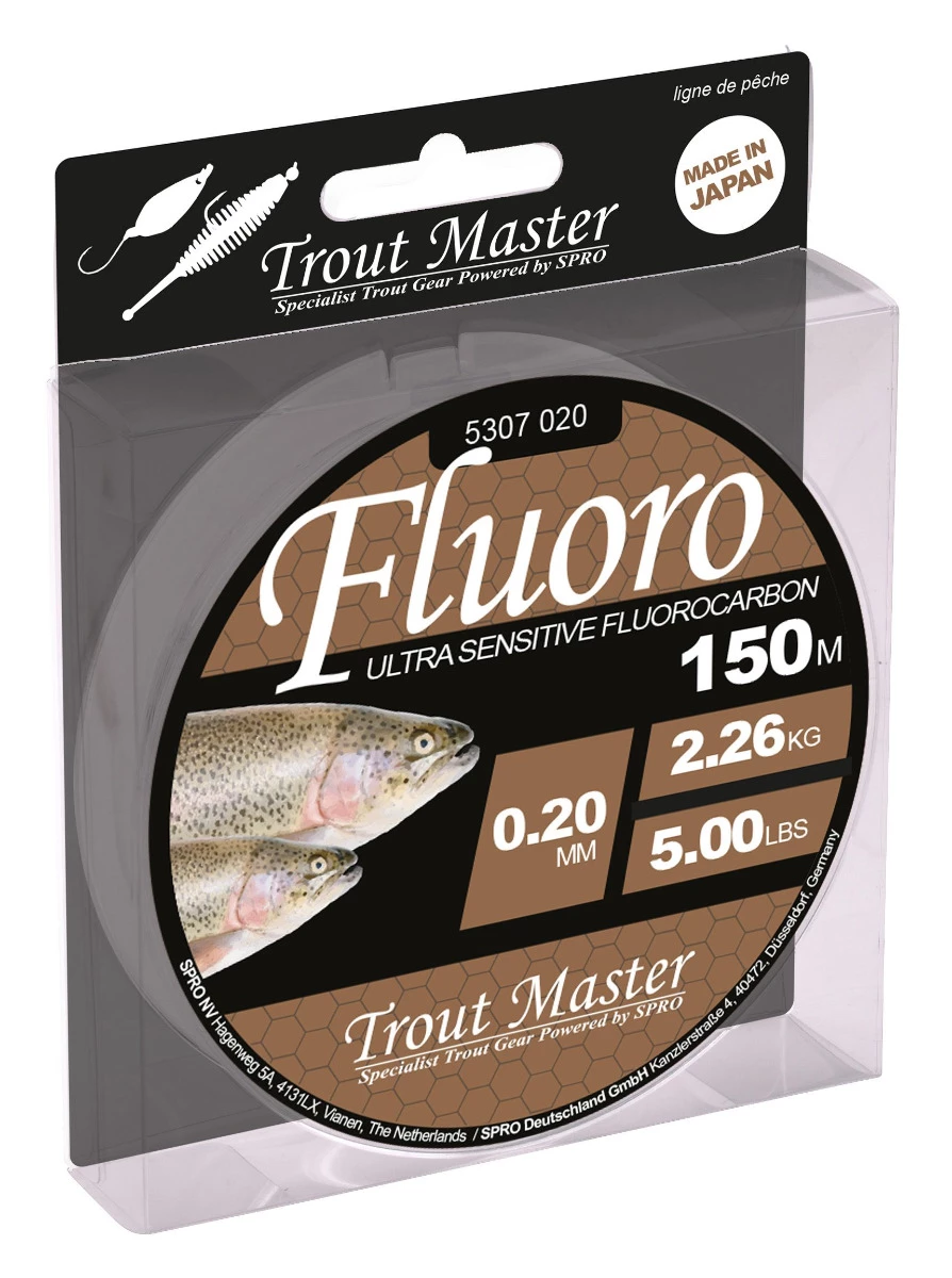 Spro Trout Master Fluoro Mainline 150m Clear 0,18mm 1,81kg