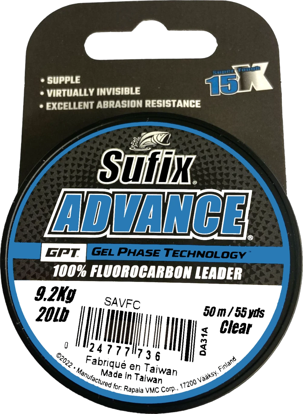 Sufix Advance FC 50m 0,19mm 2,4kg