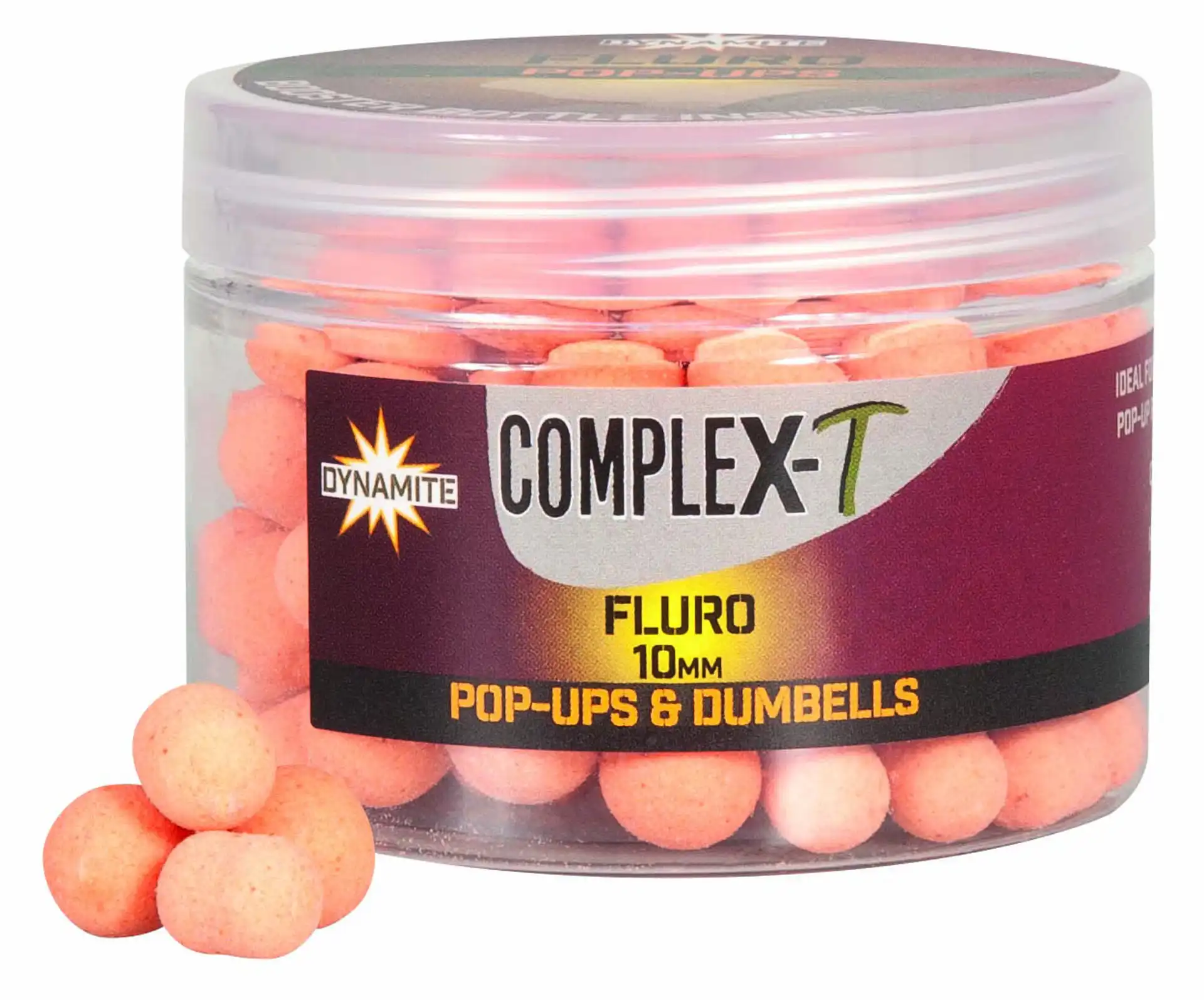 Dynamite Baits Fluro Pop-Ups & Dumbells 42g 10mm Complex-T