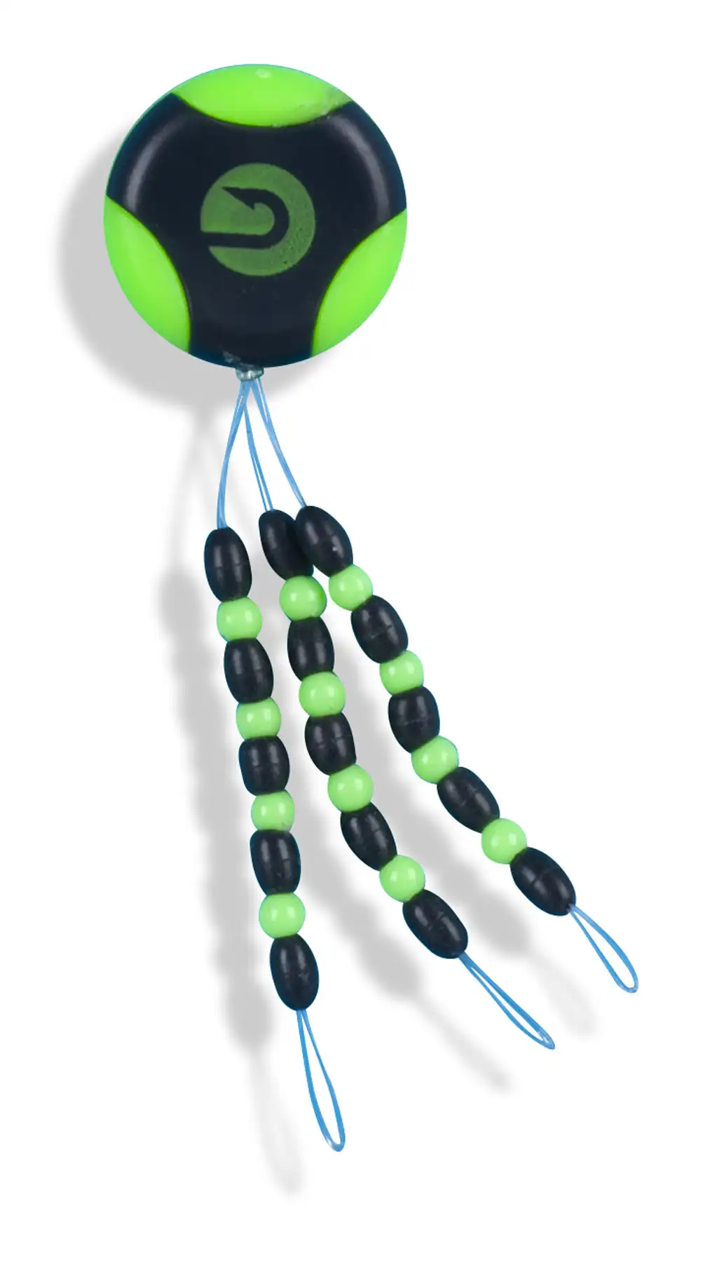 Sänger Gummistopper mit Perle Schwarz #L