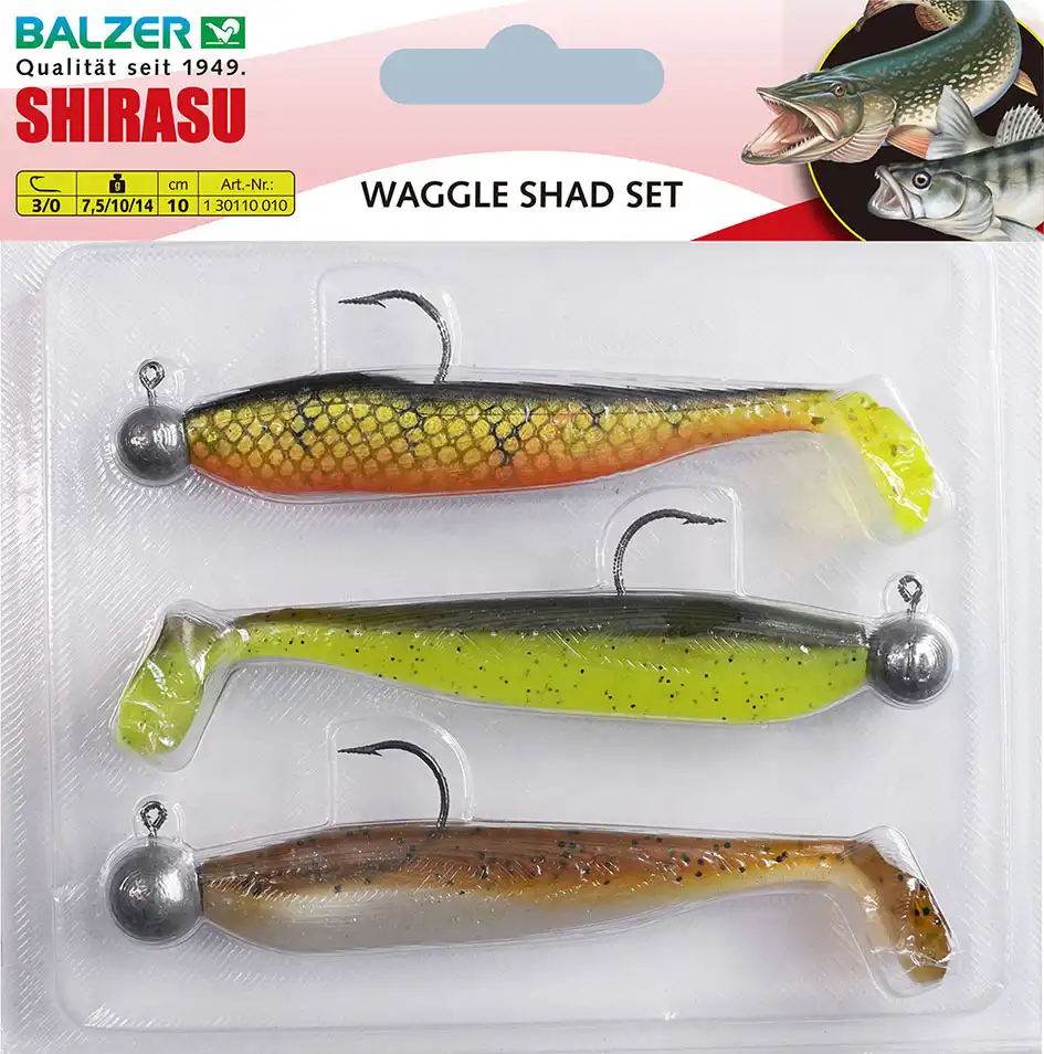 Balzer Waggle Shad Set 2g, 3g, 5g 5cm Mix