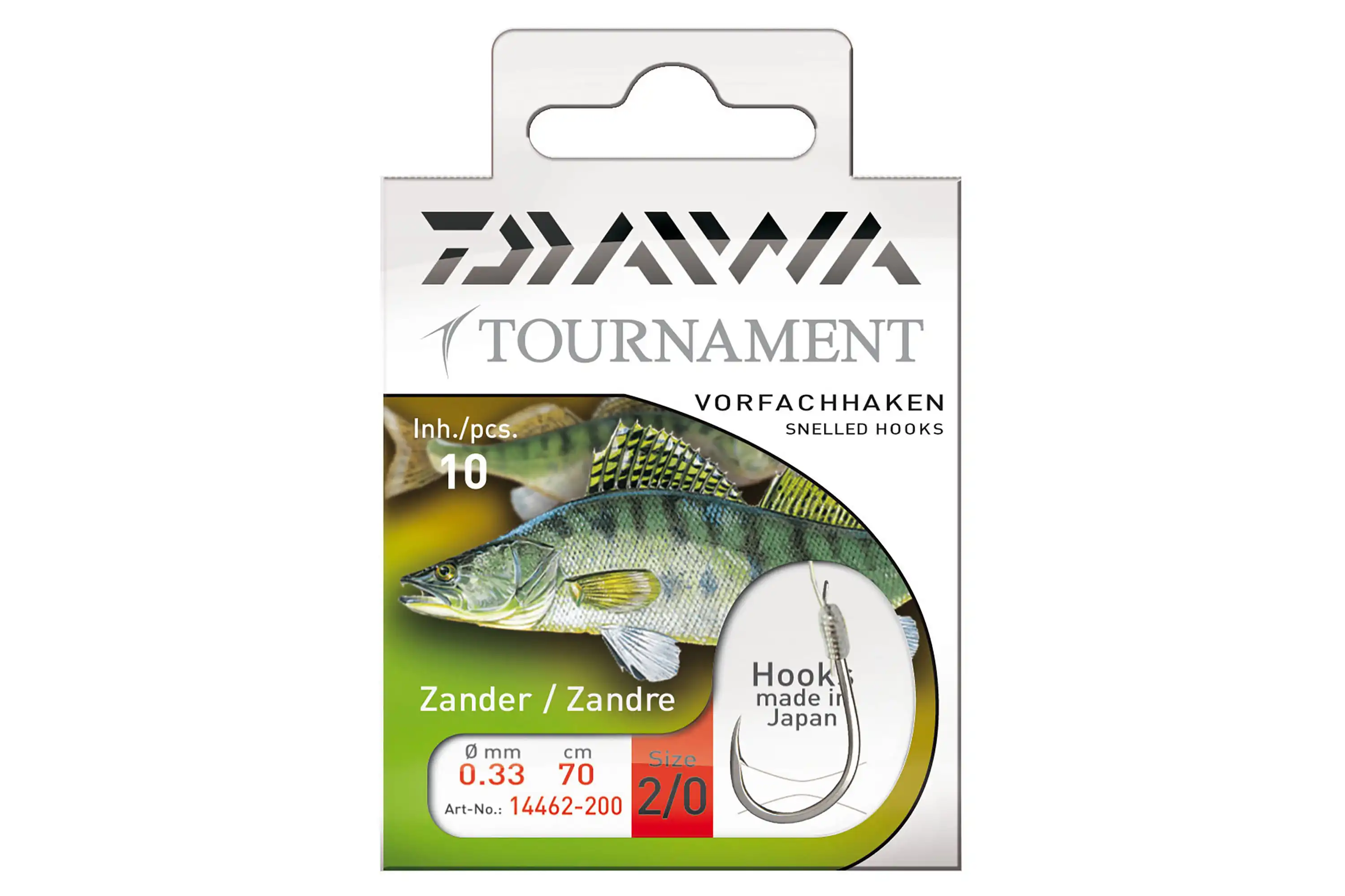 Daiwa Tournament Zanderhaken #1 70cm 0,33mm