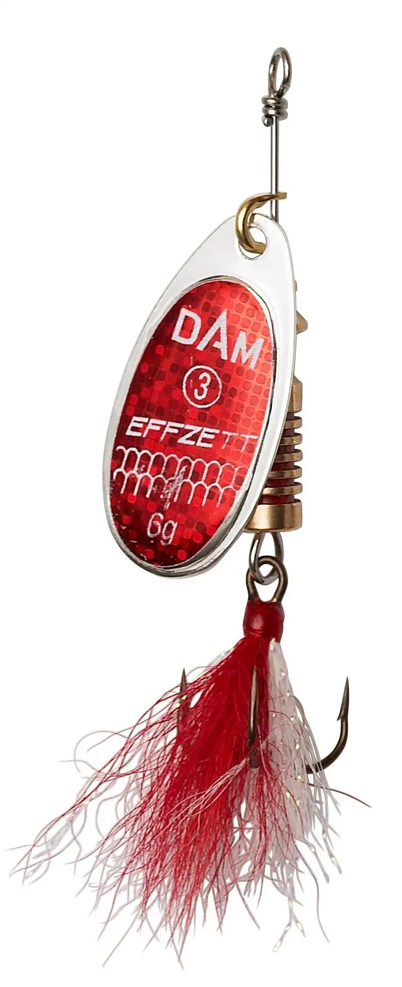 DAM FZ Standard Dressed Spinner #1 Reflex Red
