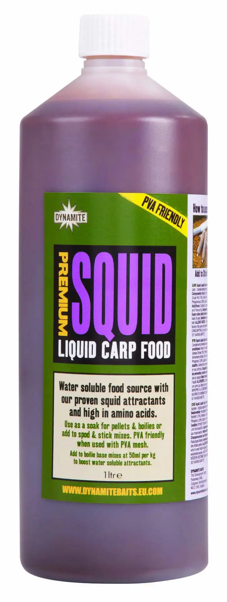 Dynamite Baits Premium Liquid Carp Food 1Liter Squid