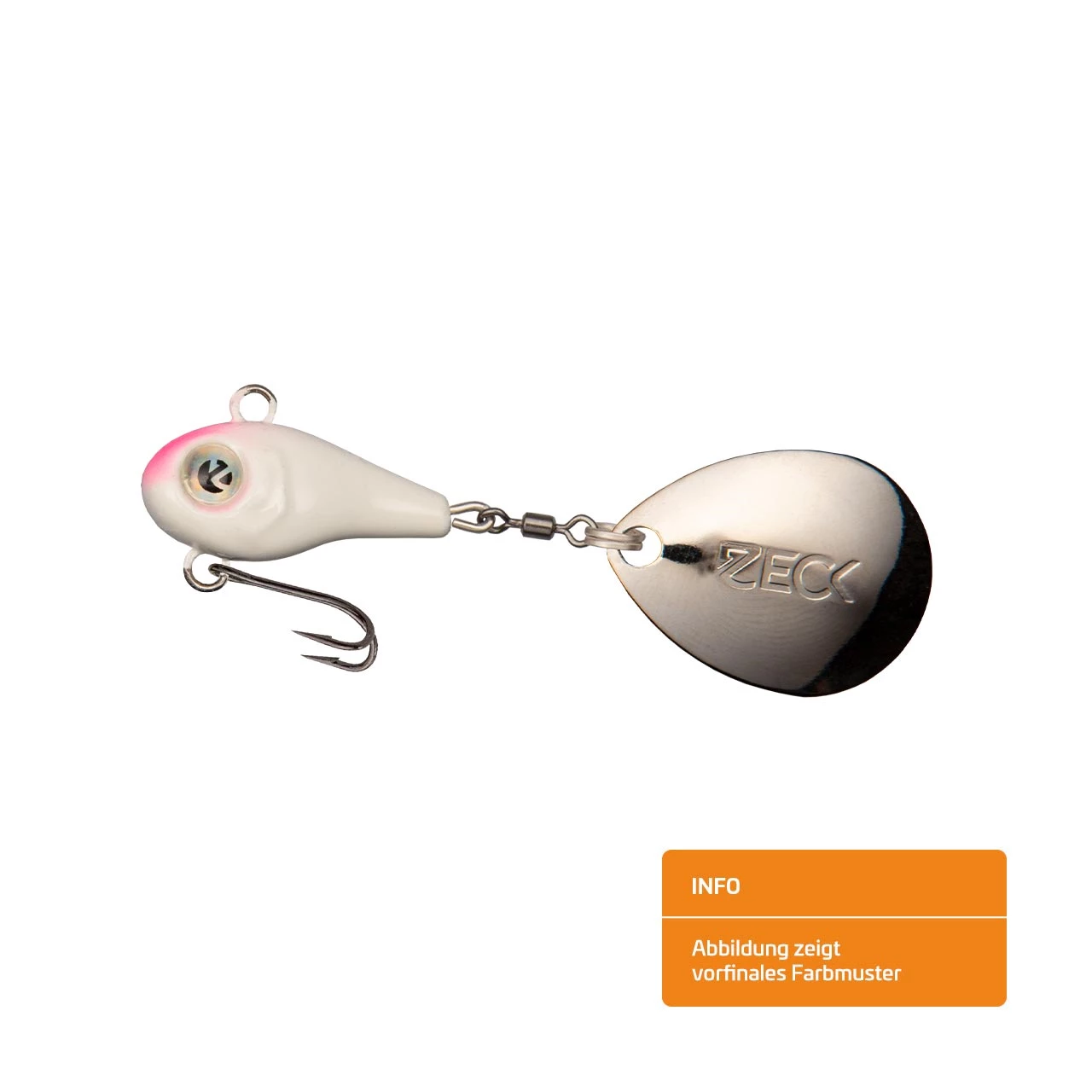 Zeck Jig Spinner Mini 6g Pink Whitey