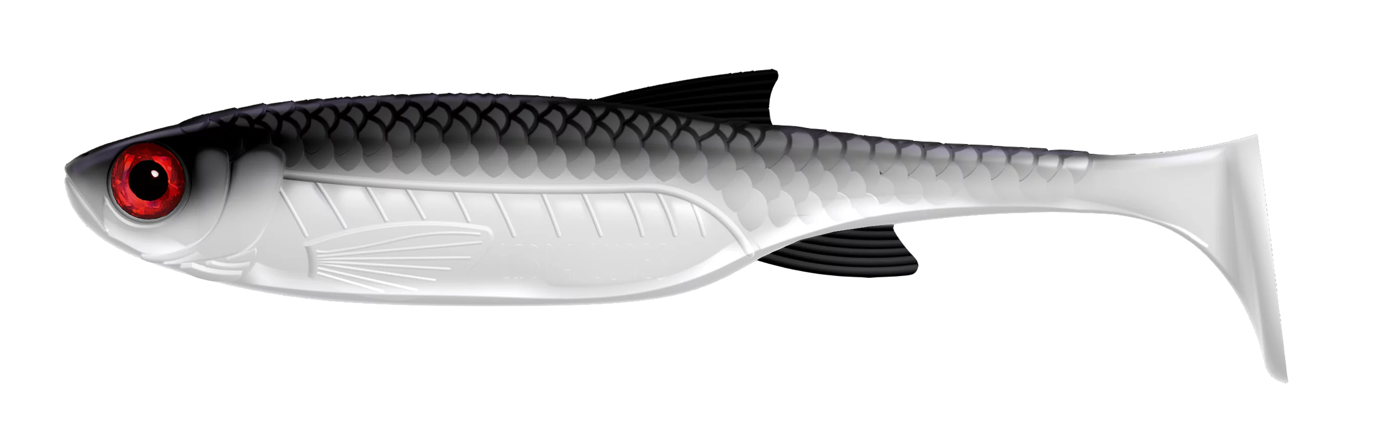 Libra Lures Kraken Shad 8" #001 White