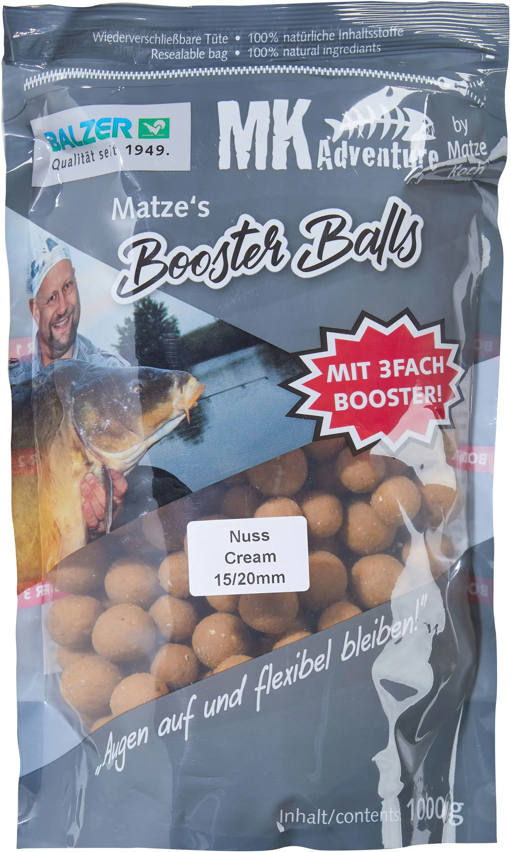 Balzer MK Booster Balls 15/20mm Mix Nuss Cream 1kg
