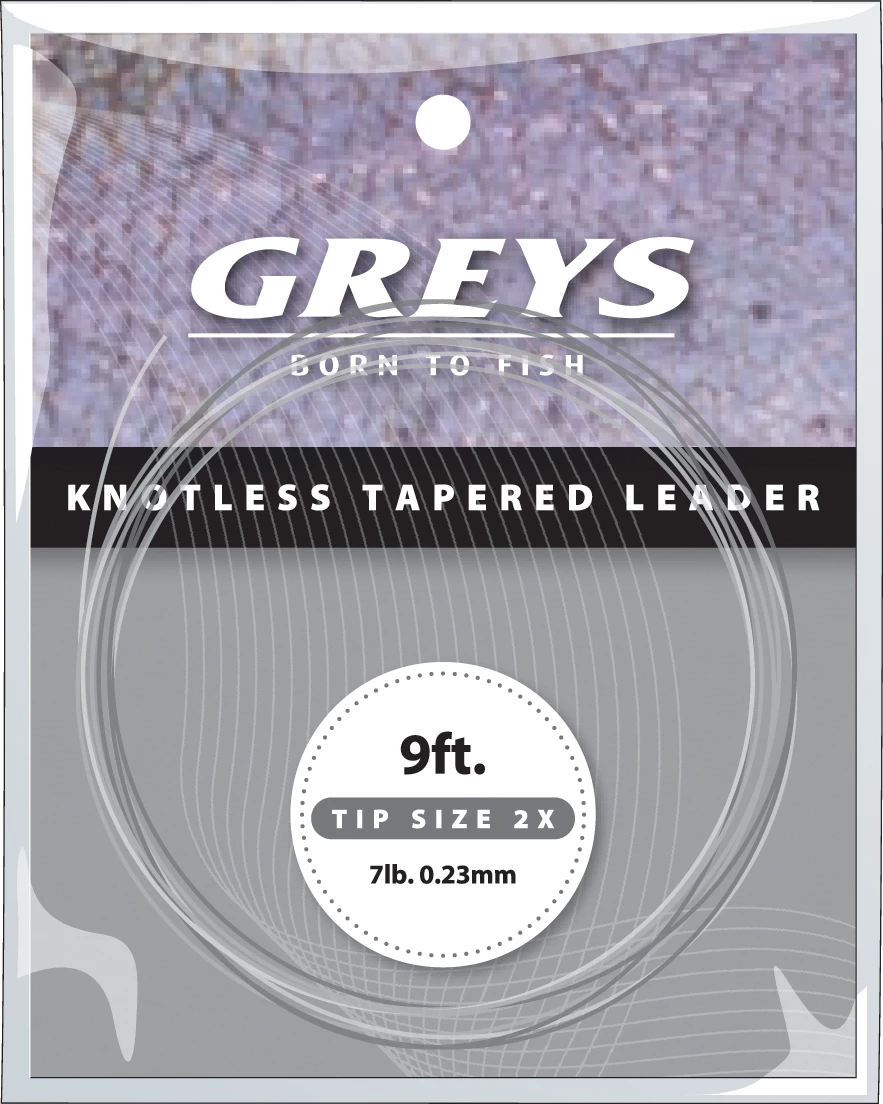 Greys Knotenlos verjüngtes Vorfach 6X 0,13mm 2,74m