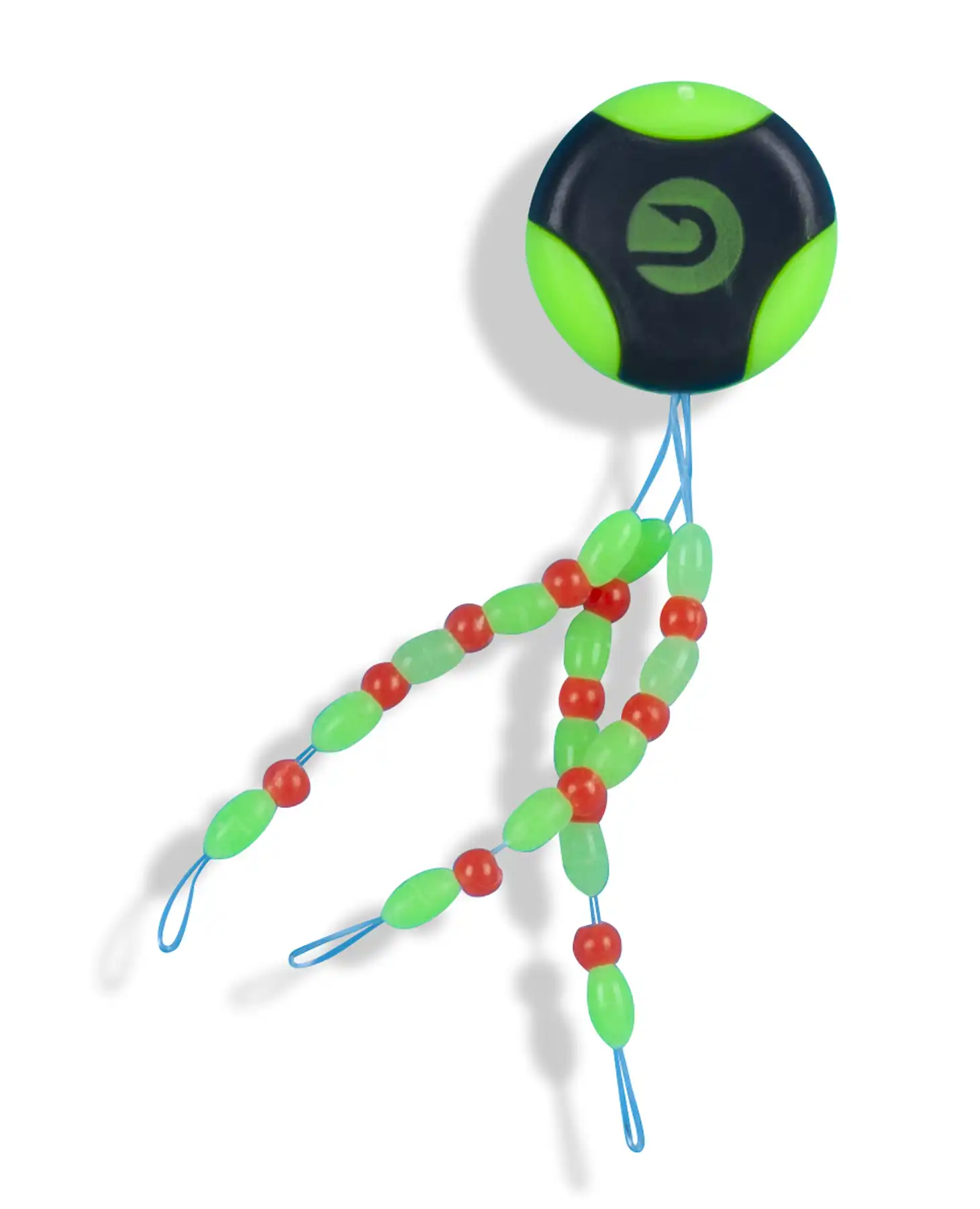 Sänger Gummistopper mit Perle Fluo Grün #M