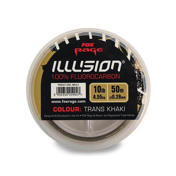 FOX Rage Illusion Soft Flurocarbon Trans Khaki 50m 0,25mm