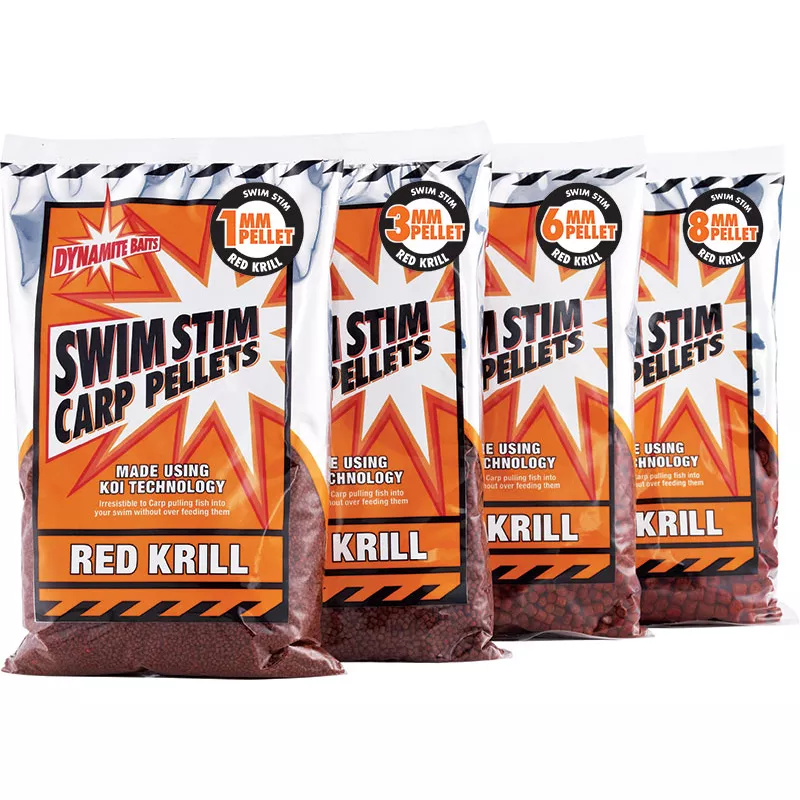 Dynamite Baits Swim Stim Pellets 900g 3mm Red Krill
