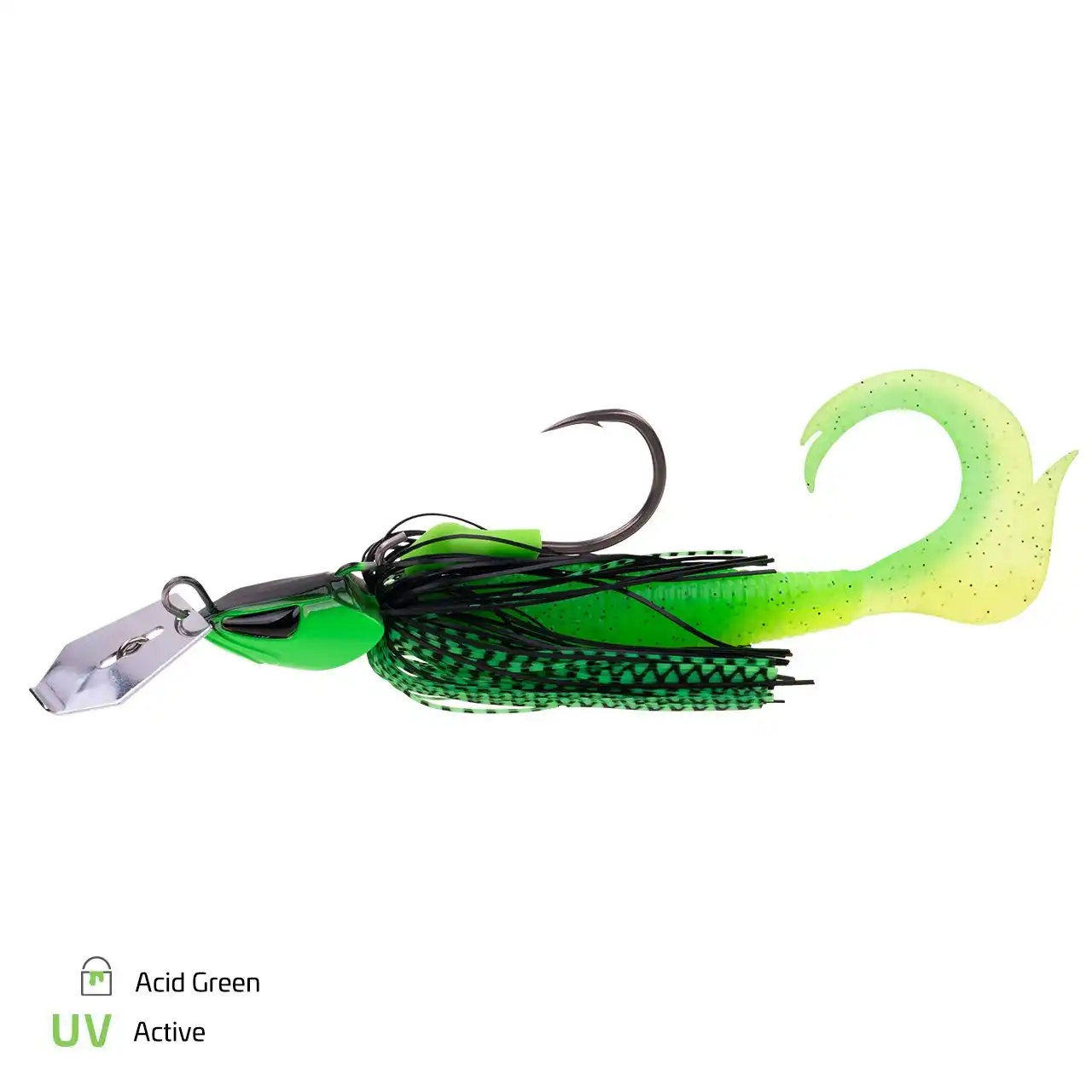 Zeck Bladed Cat Jig S-Blade 50g Acid Green