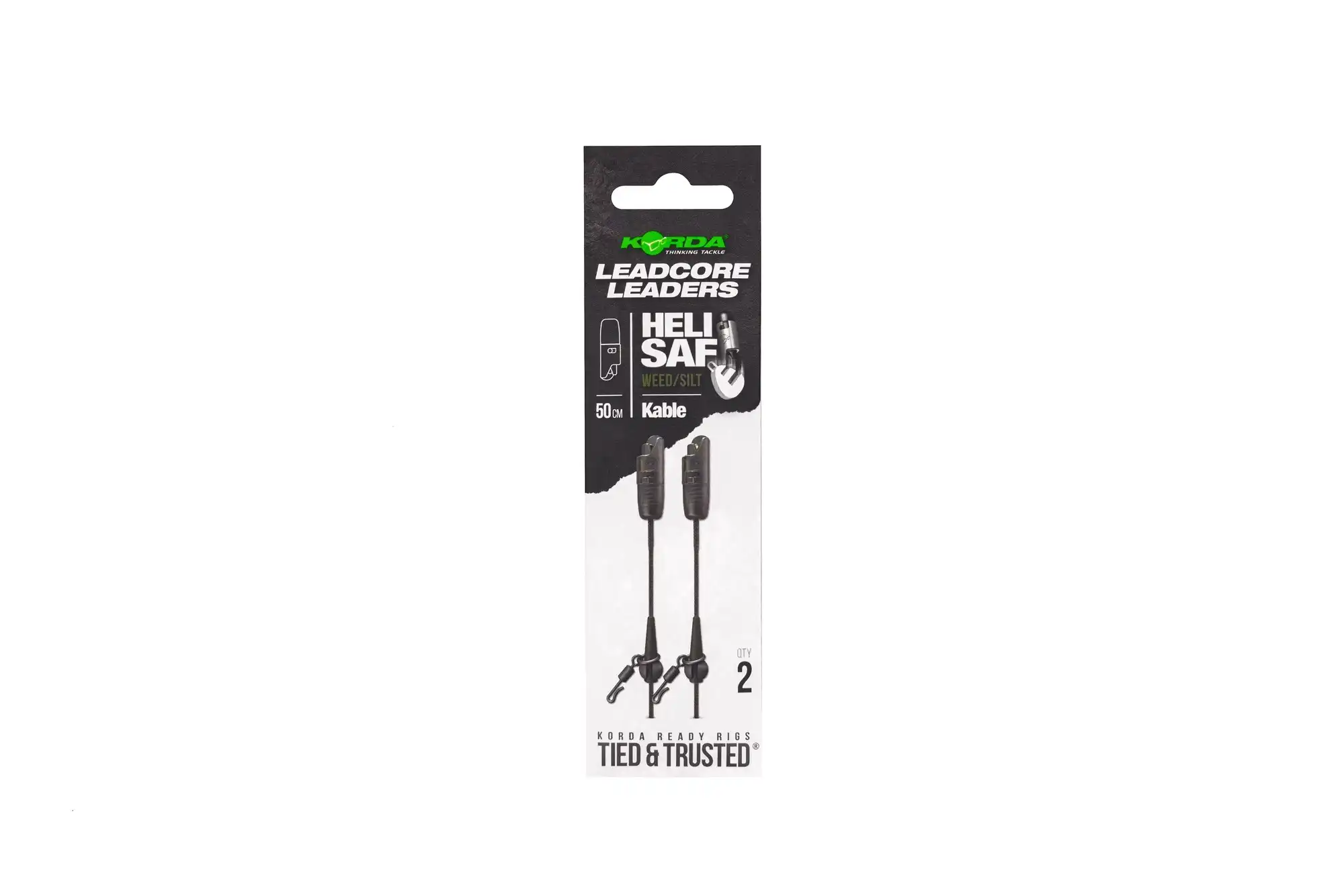 Korda Kable Leadcore Leader Heli Safe 50cm Weed