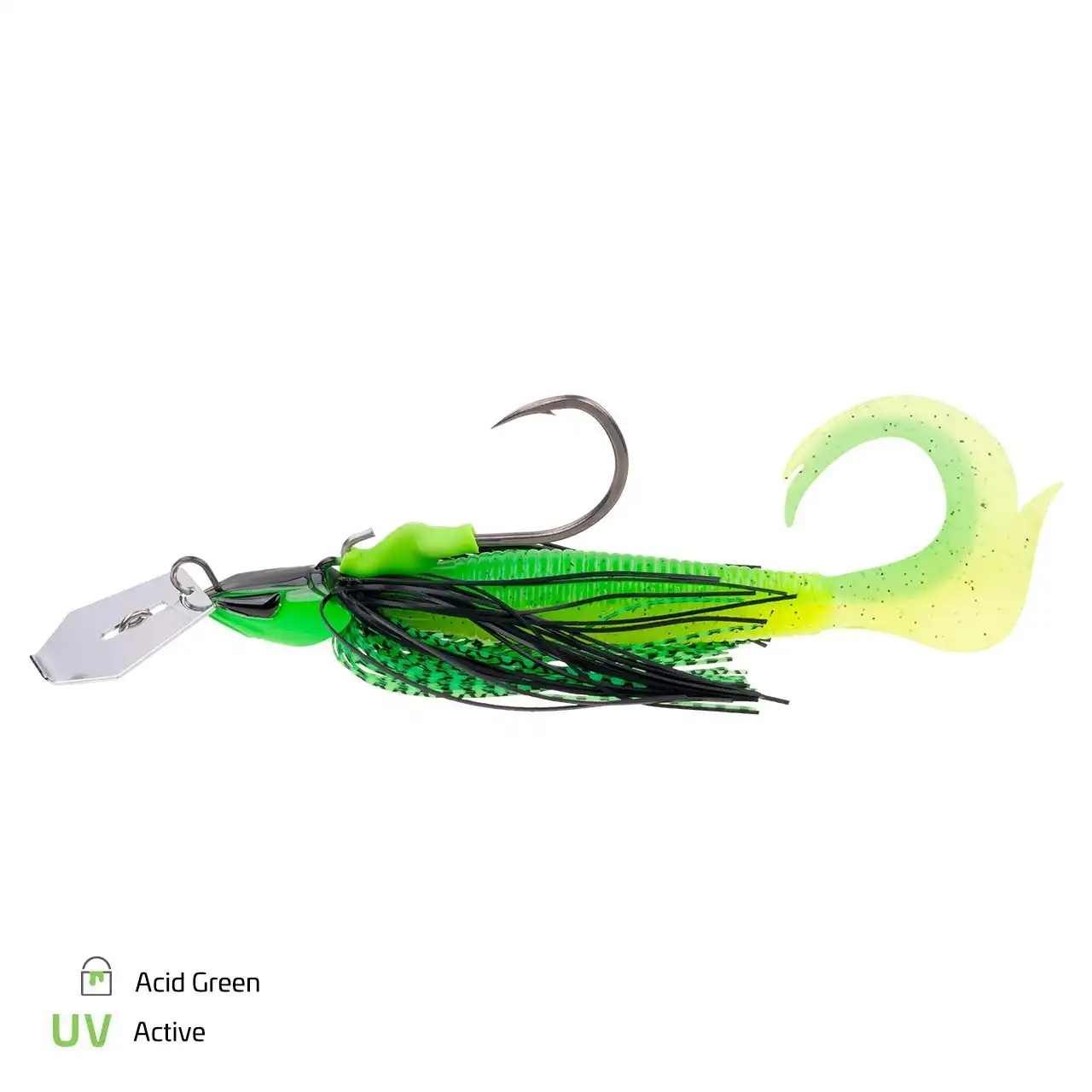 Zeck Bladed Cat Jig S-Blade 30g Acid Green
