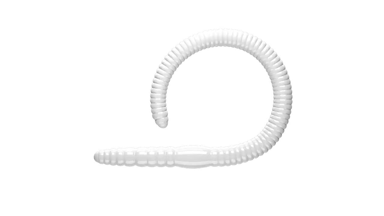 Libra Lures Flex Worm 95 Cheese 9,5cm 001 - white