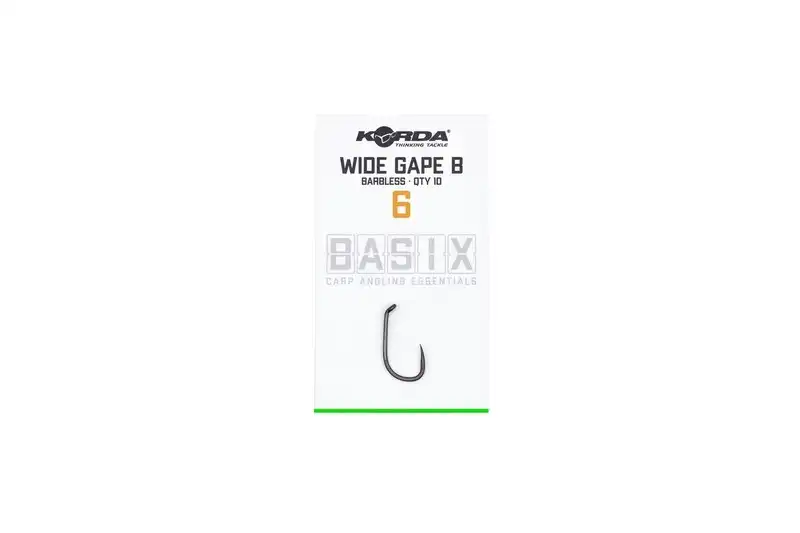 Korda Basix Wide Gape Barbless #2