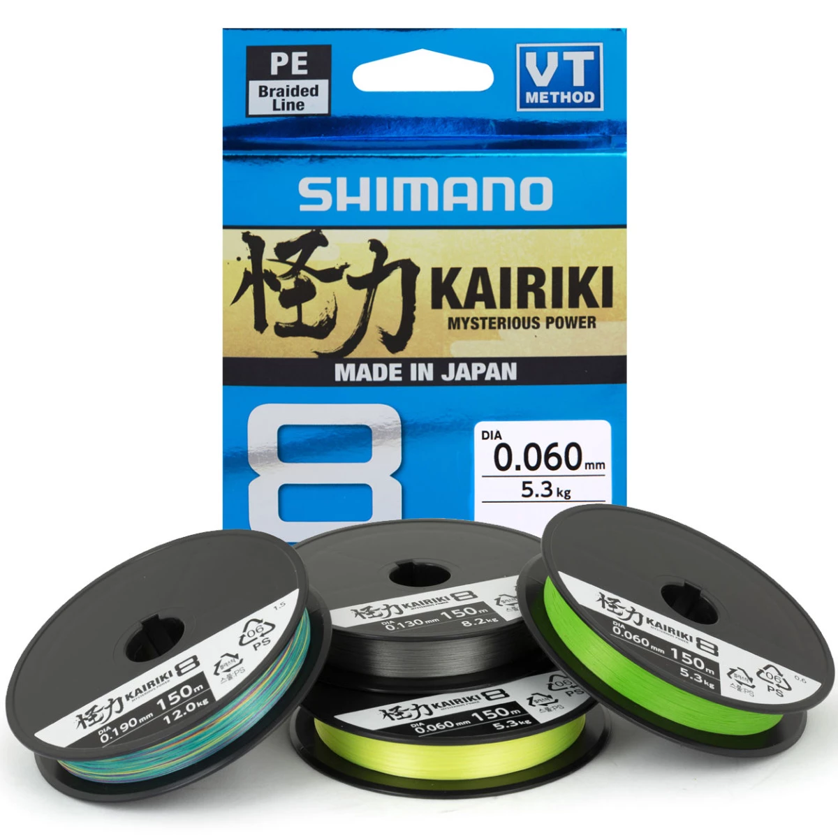 Shimano Kairiki 8 300m Mantis Green 0,23mm 22,5kg