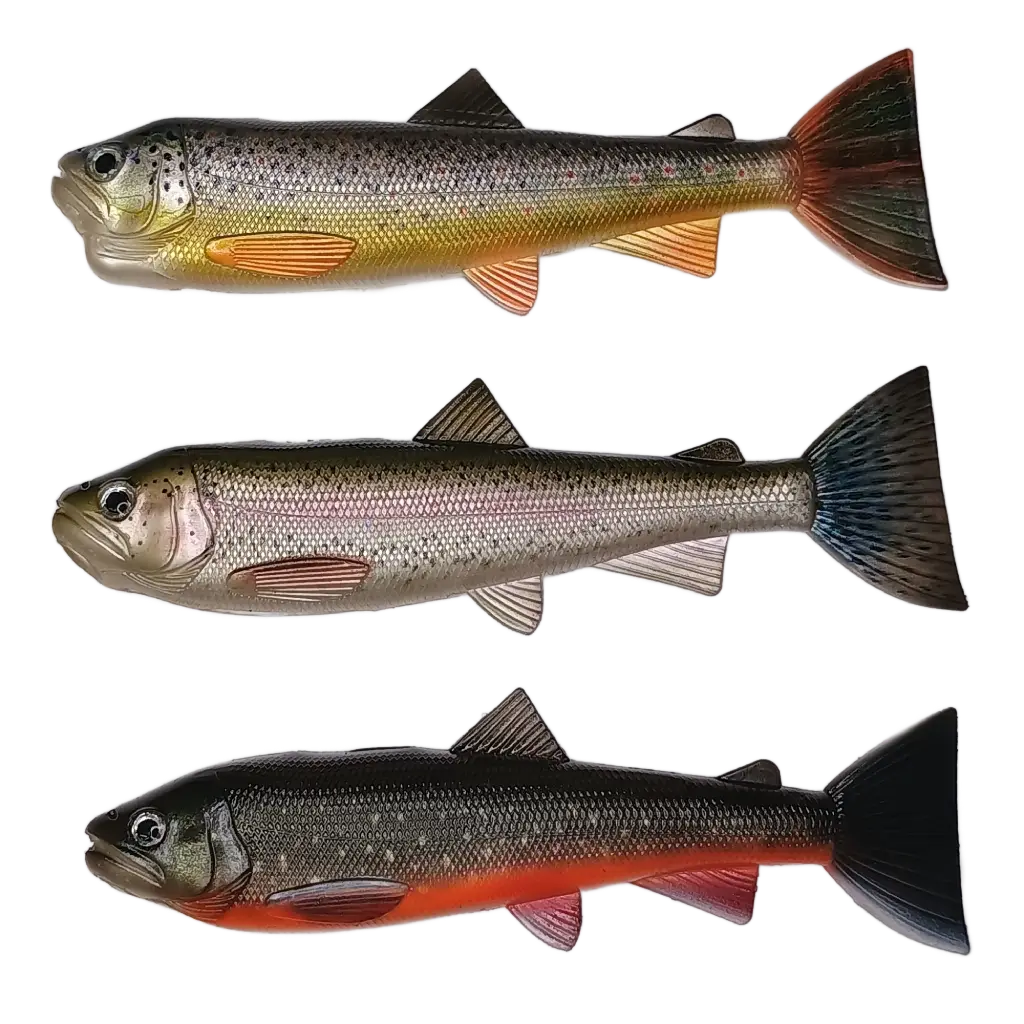 Pulzbait Skinz Trout Mixed 15cm Brown+Rainbow+Char