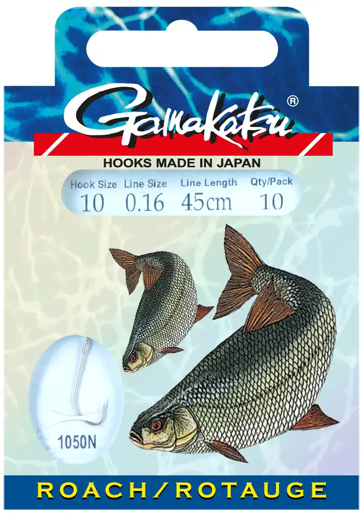 Gamakatsu Booklet Roach BKS-1050N 45cm #10 0,16mm