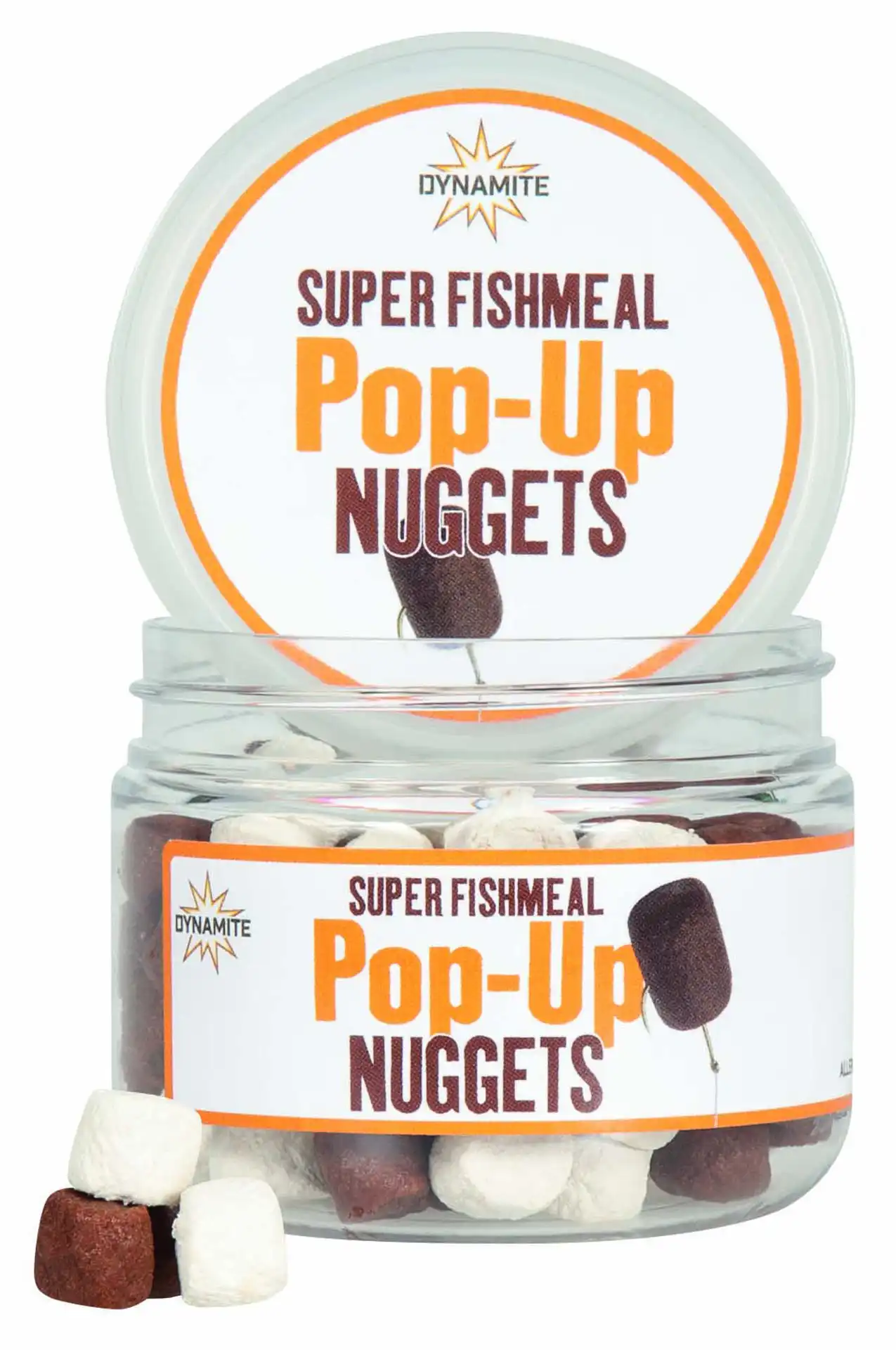 Dynamite Baits Nuggets Pop-Up 60g 8mm Fishmeal Brown / White