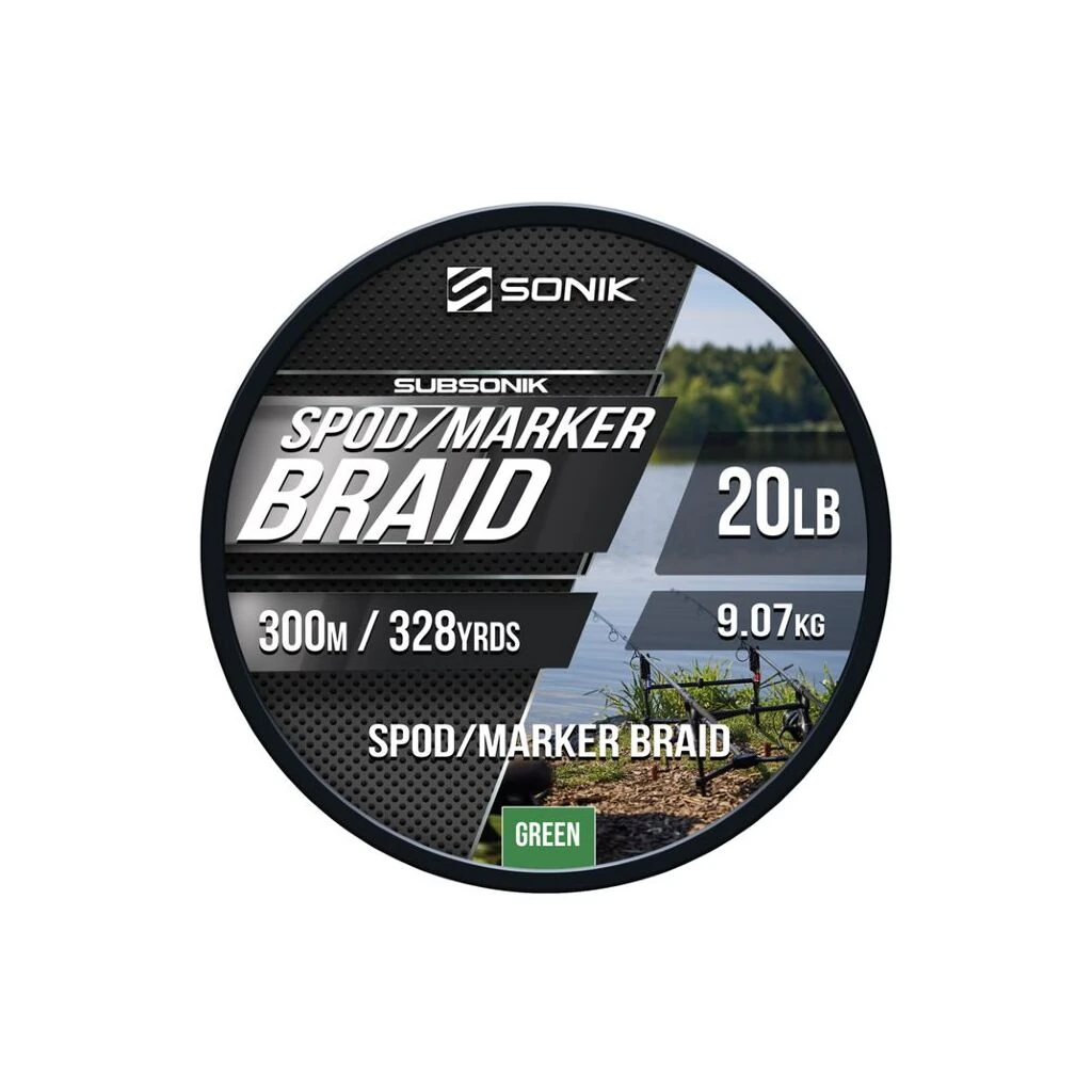 Sonik Spod + Marker Braid 300m Hyper Vis Green 0,18mm 9,07kg