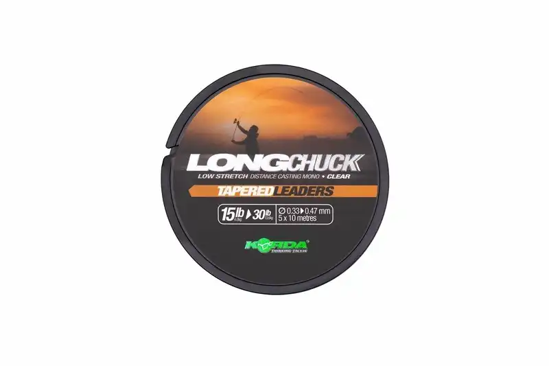 Korda LongChuck Tapered Leaders 15-30lb/0.33-0.47mm 10m