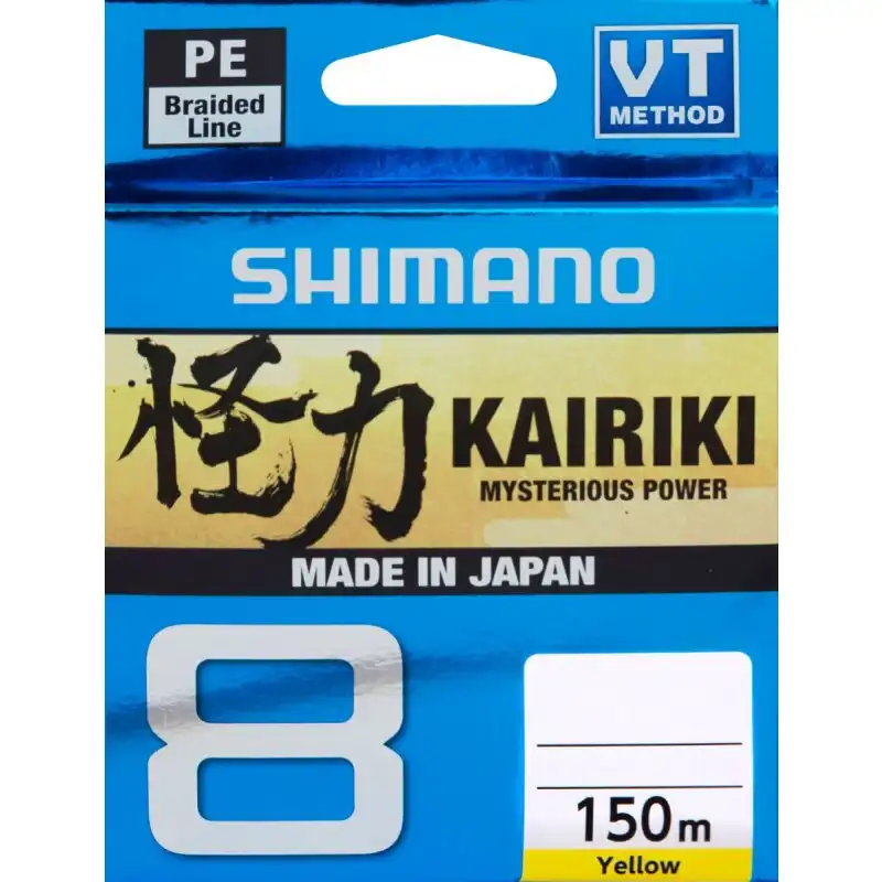 Shimano Kairiki 8 150m Yellow 0,10mm 6,5kg