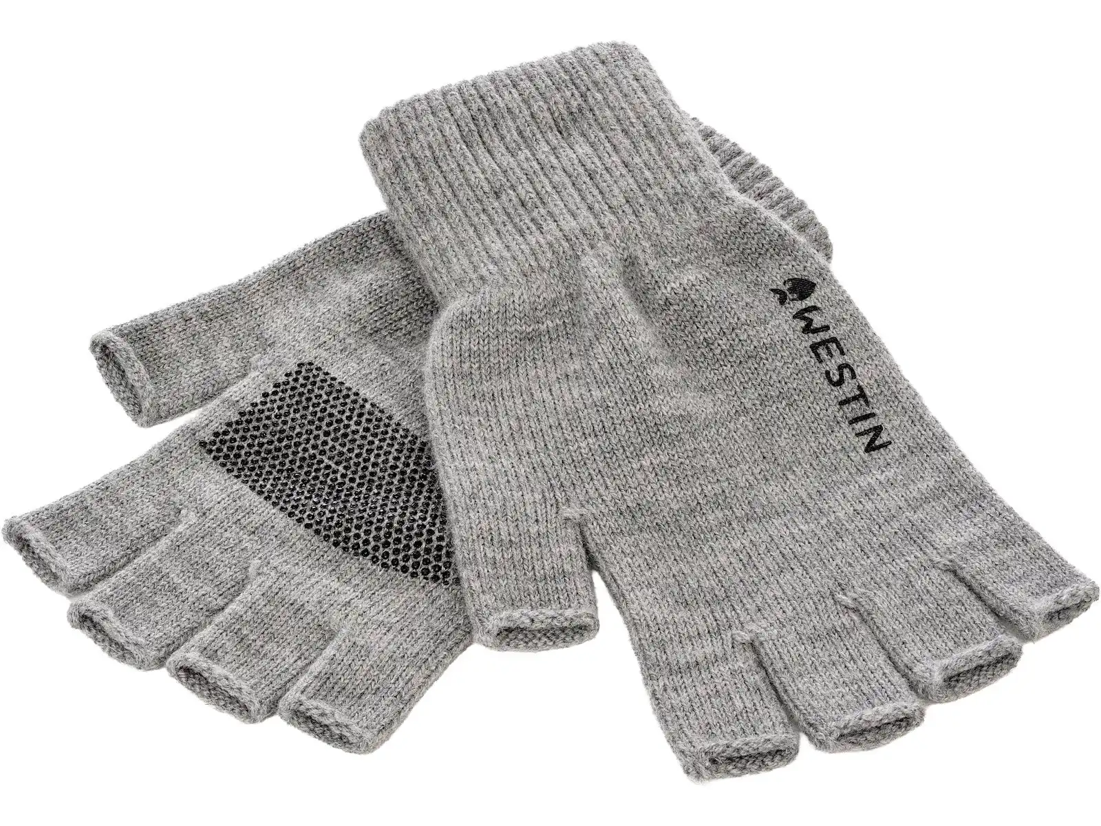 Westin Merino Wool half Gloves #M Light Grey Melange
