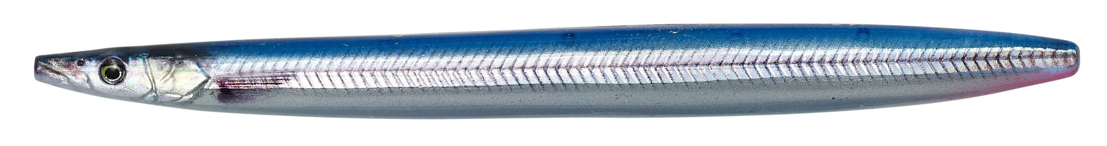 Savage Gear Linethru Sandeel 12,5cm 19g Blue Silver UV