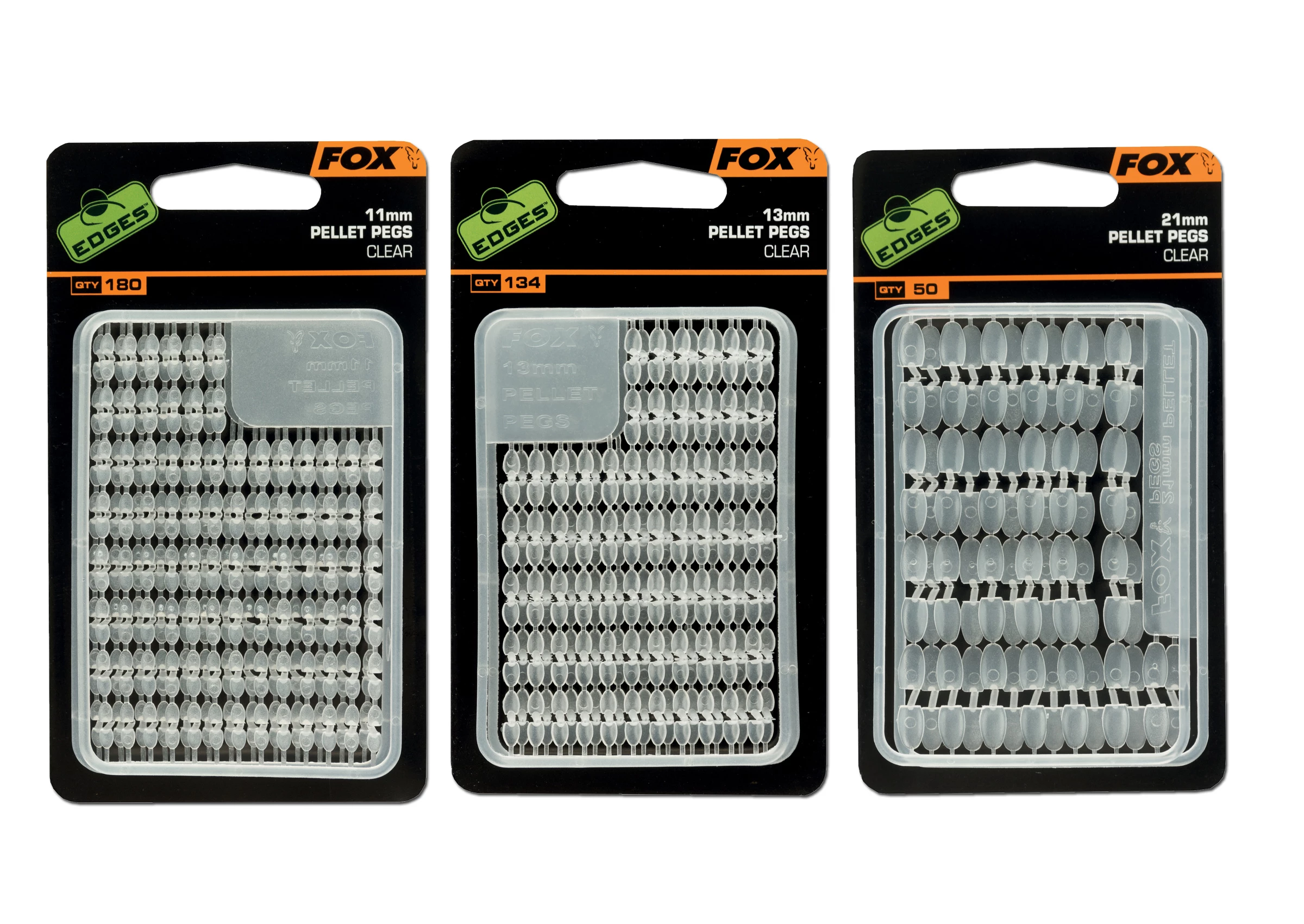 FOX Carp Edges Pellet Pegs Clear 11mm