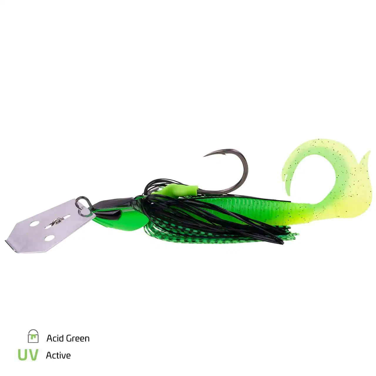 Zeck Bladed Cat Jig XL-Blade 50g Acid Green