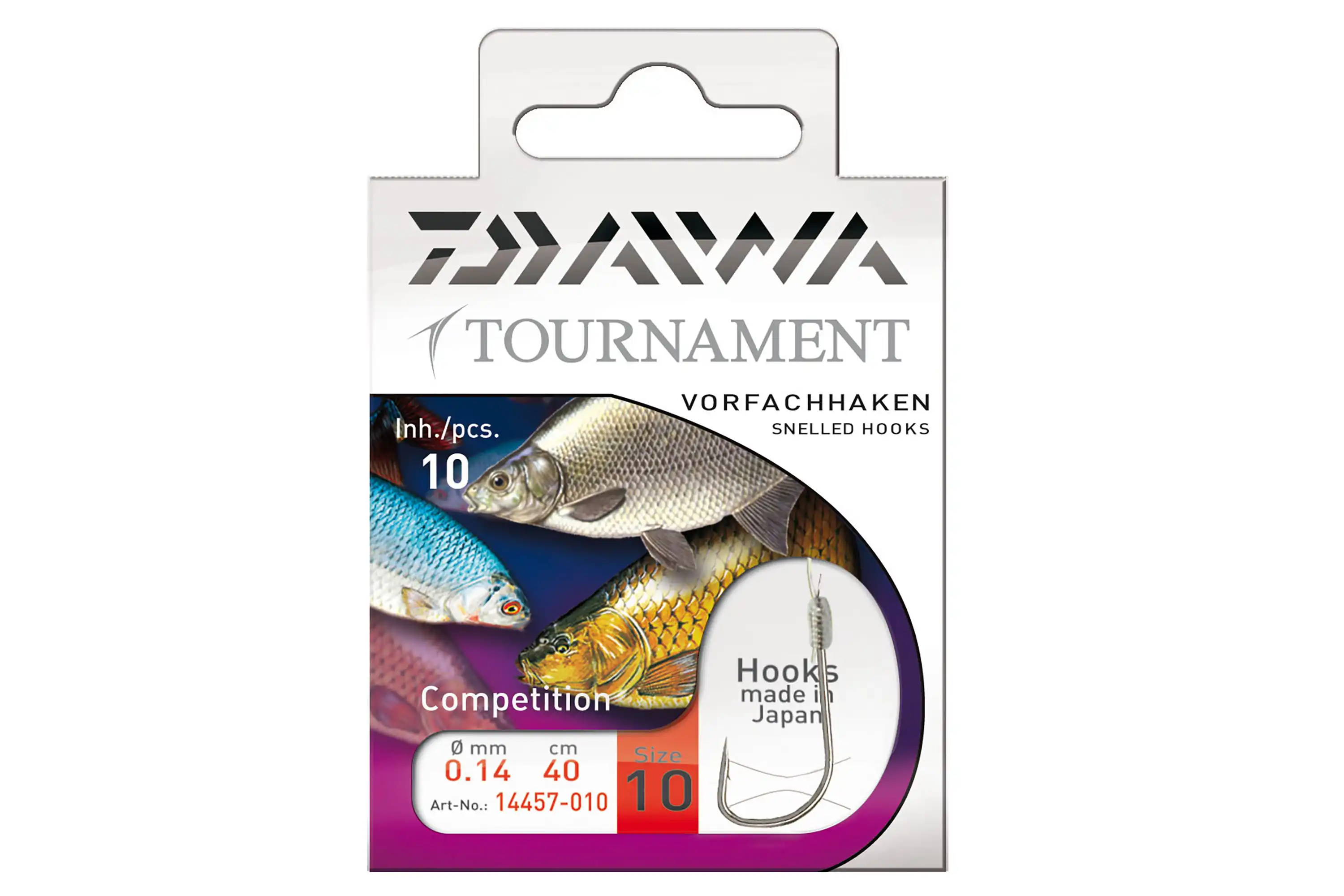 Daiwa Tournament Competitionhaken #12 40cm 0,14mm
