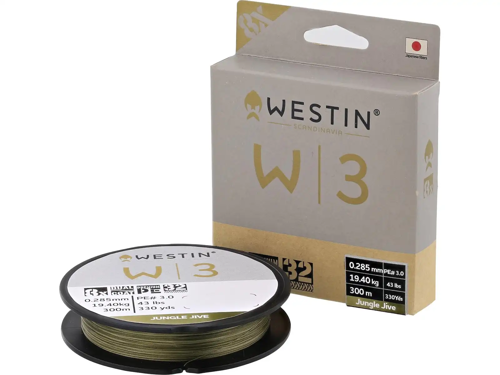 Westin W3 Deadbait 8-Braid 300m Jungle Jive 0,29mm 19,4kg