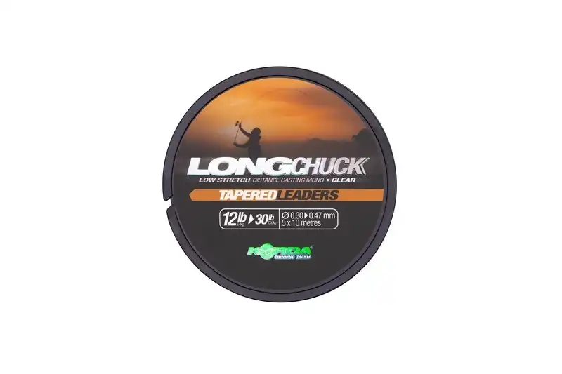 Korda LongChuck Tapered Leaders 12-30lb/0.30-0.47mm 10m