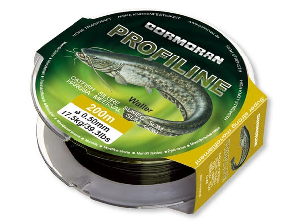 Cormoran Profiline Schnur Wels 200m Schwarz 0,50mm 17,5kg