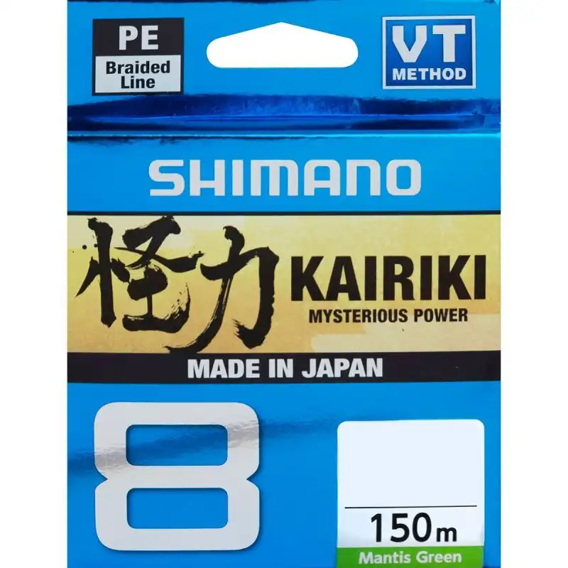 Shimano Kairiki 8 150m Mantis Green 0,10mm 6,5kg