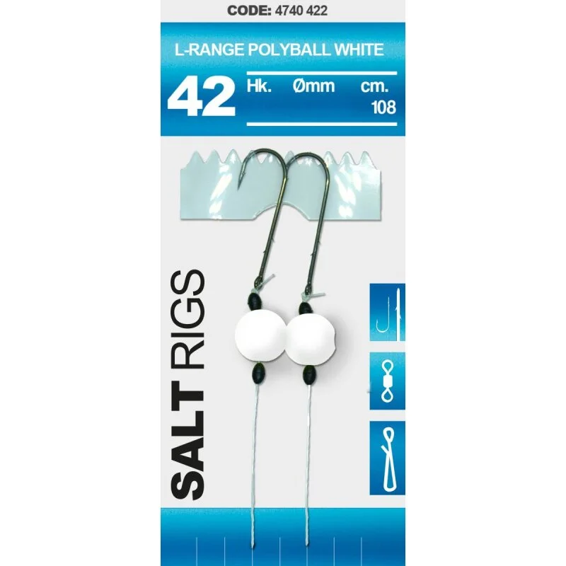 Spro 42 Salt Rig LR Polyball White #1/0 Spro 42 Salt Rig LR Polyball White #1/0