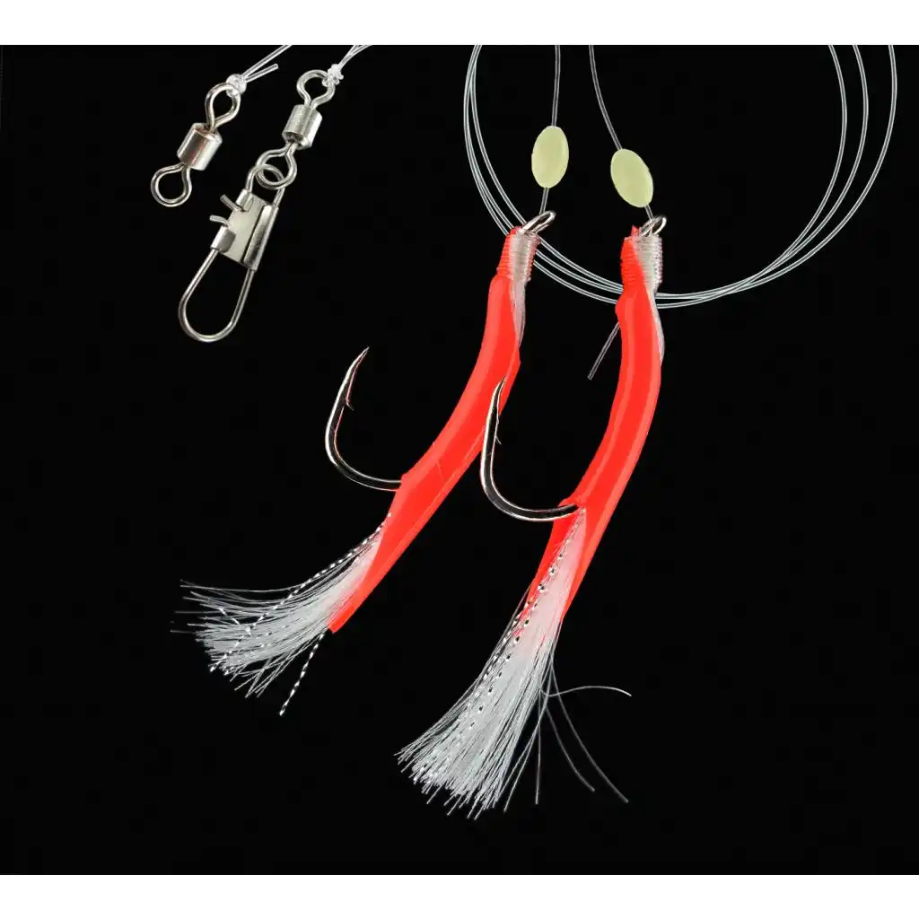 Dega Pilkvorfach 2-Arme orange-red #3/0 140cm 0,60mm Orange-Rot