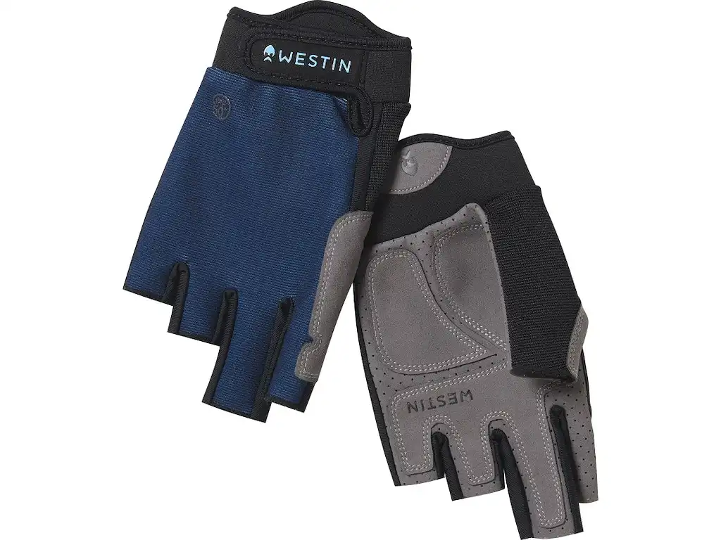 Westin Drip UpF Half Finger Glove Petrol Blue #L