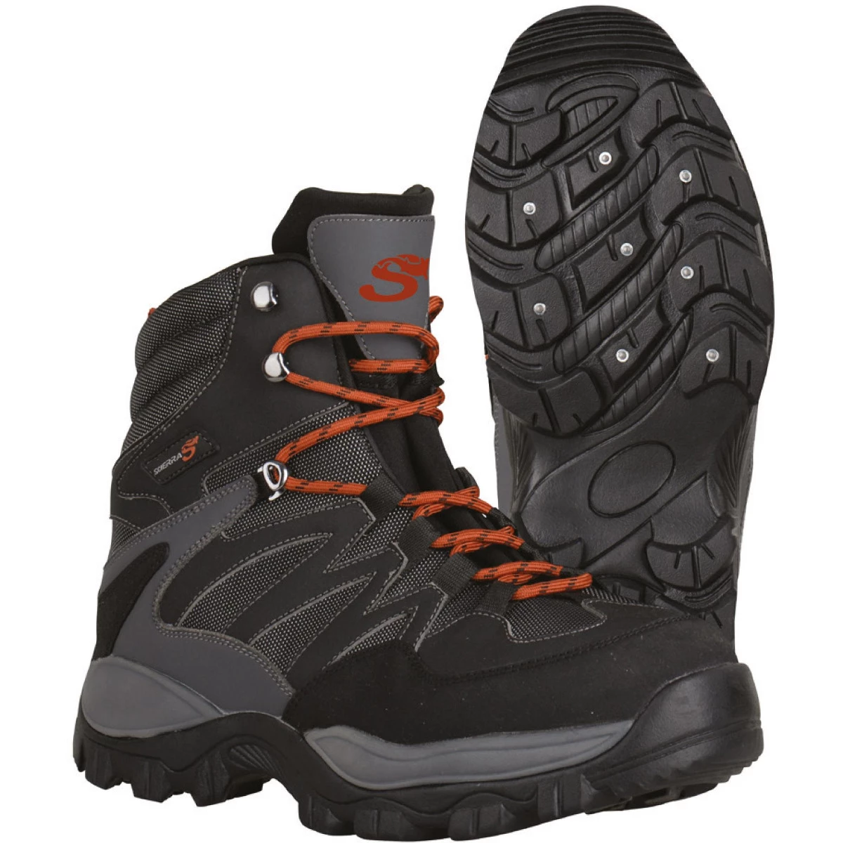 Scierra X-Force Wading Shoes Cleated w. Studs #44 Dark Grey