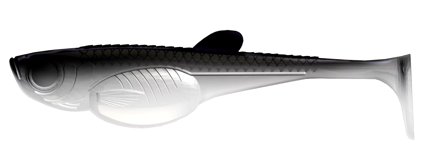 Libra Lures Embrion Shad 4" #001 White