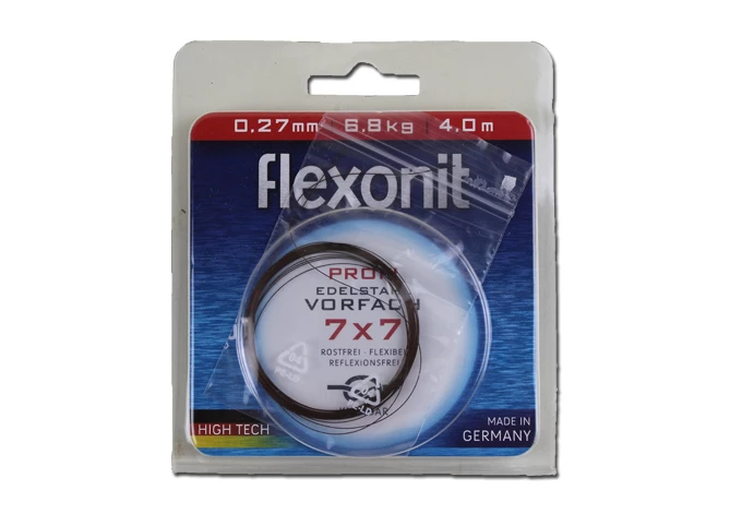 Flexonit Edelstahl-Vorfachmaterial 7x7 4m 0,54mm 24kg