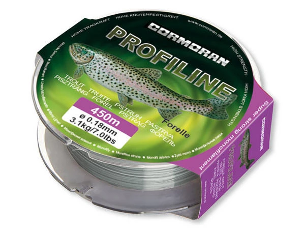 Cormoran Profiline Schnur Forelle 450m Hellgrau 0,22mm 4,4kg